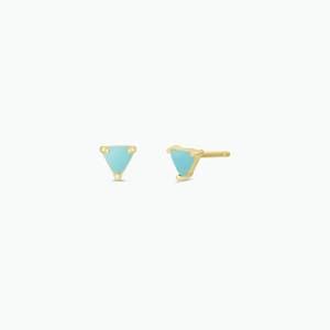 NEW JAXKELLY women's mini energy gem studs earrings in amazonite